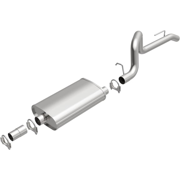BRExhaust Replacement Exhaust System Kit 106-0051: Compatible with 1987-1992 Jeep Wrangler 2.5L/4.0L/4.2L