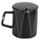 thumbnail image 4 of Taza original Taza de café octogonal para oficina Taza de cerámica con tapa de cuchara Regalo para parejas para amigos Tipo C, 4 of 10