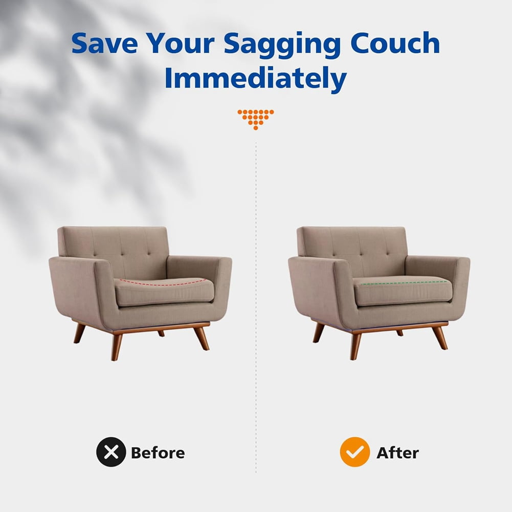Couch Cushion Support for Sagging Seat, 3pcs Sofa Furniture Seat Cushion Sagging Repair, Foam Sofa Cushion Support White