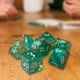 thumbnail image 4 of Dados poliédricos,Juego de dados poliédricos de 7 dados Bolsas Enseñanza de matemáticas,Dados poliédricos Juego de fiesta de dados de resina de colores,Juego de rol Juego de dados, 4 of 8
