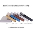 thumbnail image 3 of CHENMEI Porte-Cartes de Crédit en Métal Porte-Cartes pour Cartes de Crédit Blocage RFID Porte-Cartes en Métal Déverrouillé pour Femmes et Hommes Bleu Compact, 3 of 4