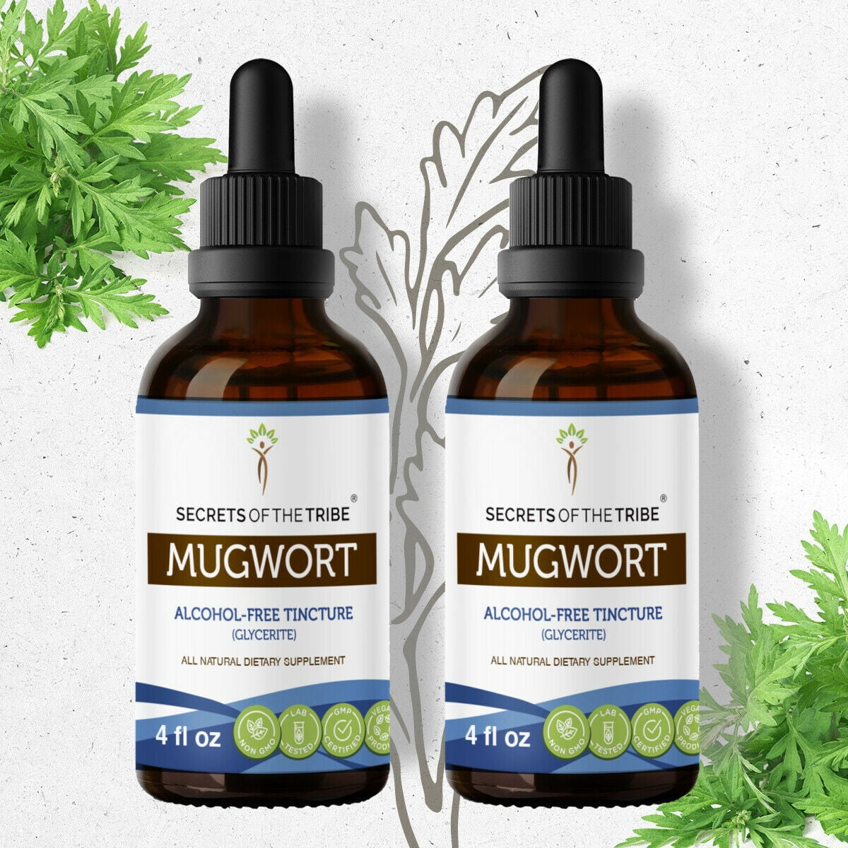 Mugwort Tincture AlcoholFREE Extract, Organic Mugwort (Ai Ye