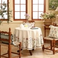 thumbnail image 2 of Mantel ISAENNE Designer de lino blanco roto, 170 cm de diámetro, 2 of 7