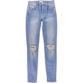 thumbnail image 1 of Jeans ajustados rasgados para mujer de French Connection, azul, 0 Regular, 1 of 2