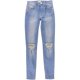thumbnail image 1 of Jeans ajustados rasgados para mujer de French Connection, azul, 0 Regular, 1 of 2