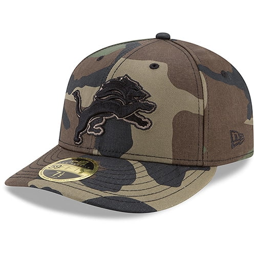 Detroit Lions New Era Woodland Camo Low 