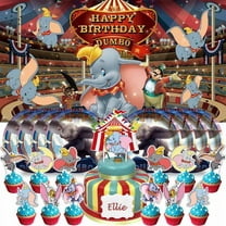 Dumbo Plates Birthday Supplies Decorations Decor Backdrop Banner Cake Topper Fans