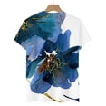 thumbnail image 5 of Babysbule Women's Short Sleeve Tops Round Neck Floral Printed Loose Womens Casual Tops, 5 of 5