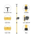 thumbnail image 3 of 13 Ft./4m Telescoping Pole with 1/4-Inch by 20-Inch Laser Mount, Adjustable Laser Level Mounting Pole for Rotary and Line Lasers（YELLOW), 3 of 6