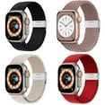thumbnail image 1 of LEIXIUER Compatible with Apple Watch Bands 44mm 45mm 42mm 49mm, Braided Solo Loop Nylon Sport Stretchy Strap Adjustable Buckle Wristband for iWatch Series 8 7 6 SE 5 4 3 2 1 Ultra,Women Men, 1 of 11