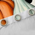 thumbnail image 4 of Homewish Hello Fall Curtains Pack of 2 (42x84 Each),Autumn Pumpkin Curtains Blackout,Geometric Polka Dots Bedroom Curtains For Girls Kids,Breathable Home Decor, 4 of 6