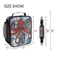 thumbnail image 5 of ALAZA A Red Octopus Lunch Box Insulated Lunch Bag Reusable Thermal Cooler Tote School Picnic, 5 of 6