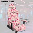 thumbnail image 2 of SCRAWLGOD Valentine's Day Decor Heart Spot Print Pink 4 PCS Gaming Chair Covers Slipcovers with Armrest Covers Computer Chair Cover Stretchable Gamer Chair Cover Cat Scratch Proof, 2 of 7