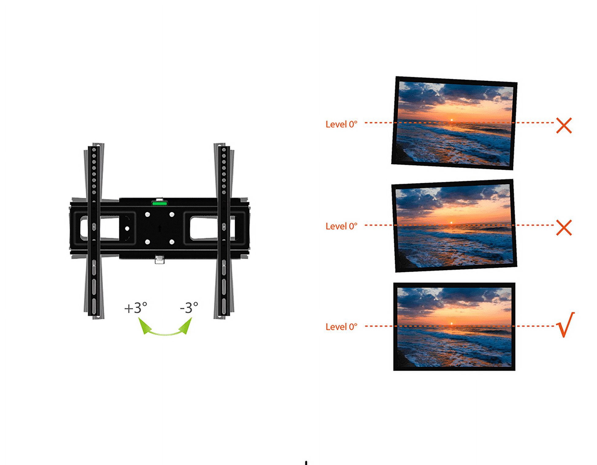 Mount Plus MP-L28-600 Long Arm Full Motion TV Wall Bracket with 29 inch Extension Articulating Arm | Fits Screen Sizes 32 to 70 Inch (29" Extension Dual Stud 32" to 70")