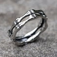 thumbnail image 4 of ZMY Home Skull Ring Stainless Steel Handmade Jewelry Cool Punk Rock Bone Band Ring (8), 4 of 6