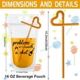 thumbnail image 2 of 250 Pcs Muka 16 OZ Reusable Frosted Stand up Juice Pouches with Reusable Straws, Hand-held, 4 Mil, 2 of 5