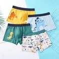 thumbnail image 6 of Godderr 2-12T Kids Baby Boys Boxer Underwear Cotton Soft Briefs Comfortable Cartoon Print Four Corners Shorts Teenagers the Four Seasons Underpants 4-Pack, 6 of 9