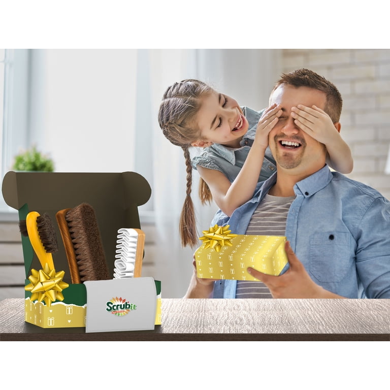 3Pcs Horsehair Shoes Brush Kit With Wood Long Handle Real Horse Hair Soft Polishing Tool For Leather Shoes Suede Polish Care - 15