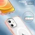 thumbnail image 6 of JETech Magnetic Case for iPhone 12/12 Pro 6.1-Inch Compatible with MagSafe Wireless Charging, Shockproof Phone Bumper Cover, Anti-Scratch Clear Back (Rose Gold), 6 of 7