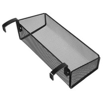 MEIBUTYUP Black Hanging Storage Basket Bedside Organizer, Multifunctional Wall-Mounted Holder for Bedroom or Living Room, 1 Pack