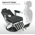 thumbnail image 3 of BarberPub Classic Barber Chair, Professional 660lbs Hydraulic Pump, All Purpose Recline Salon Styling Equipment, 360 Degrees Swivel for Hair Stylist, Barbershop, Salon&Spa Chair 8625, 3 of 9