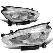 For 2016 to 2018 Sentra Factory Style Halogen Chrome Housing Clear Corner Headlight Lamps w/Turn Signal 17