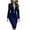 Blue, variant on Women's V-Neck Bodycon Dress Long Sleeve Mini Solid Casual Party Wear Elegant Comfortable Stretchy