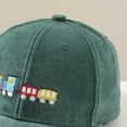 thumbnail image 7 of CAUYDY Kids Baseball Hat Miniature Train Themed Washed Baseball Cap Vintage Distressed Baseball Cap Cartoon Hat For 4T 5T 6T 7T 8T Boys (Sizes 3-8 Years,B1-Green), 7 of 7