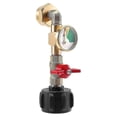 thumbnail image 1 of Propane Refill Adapter With Valve And Gauge, Fill 1 Lb Bottles From 20 Lb Tank, 90-degree Elbow Design, Easy To Use, 1 of 5