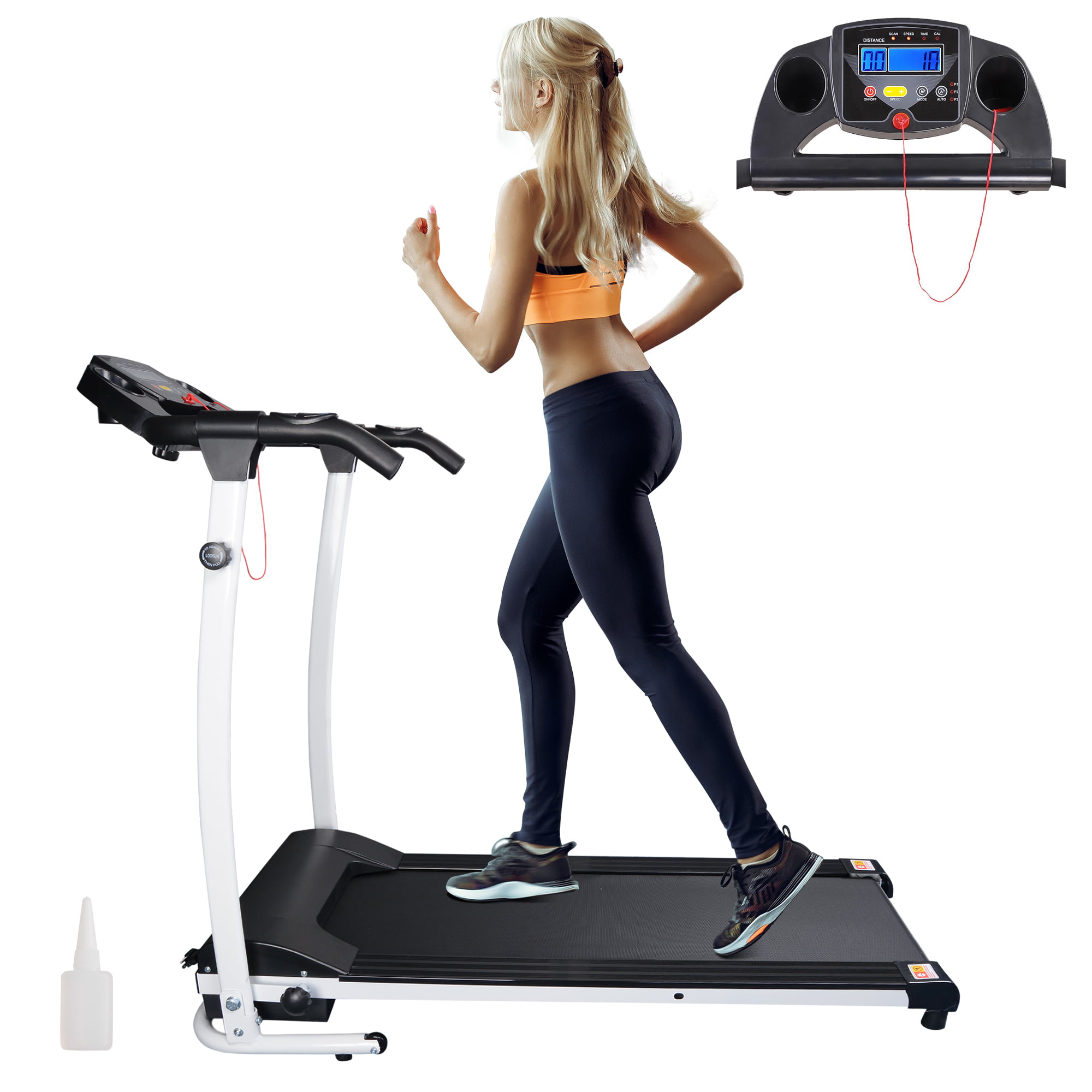 Mini Folding Electric Treadmill Portable Motorized Machine Running Gym Fitness 