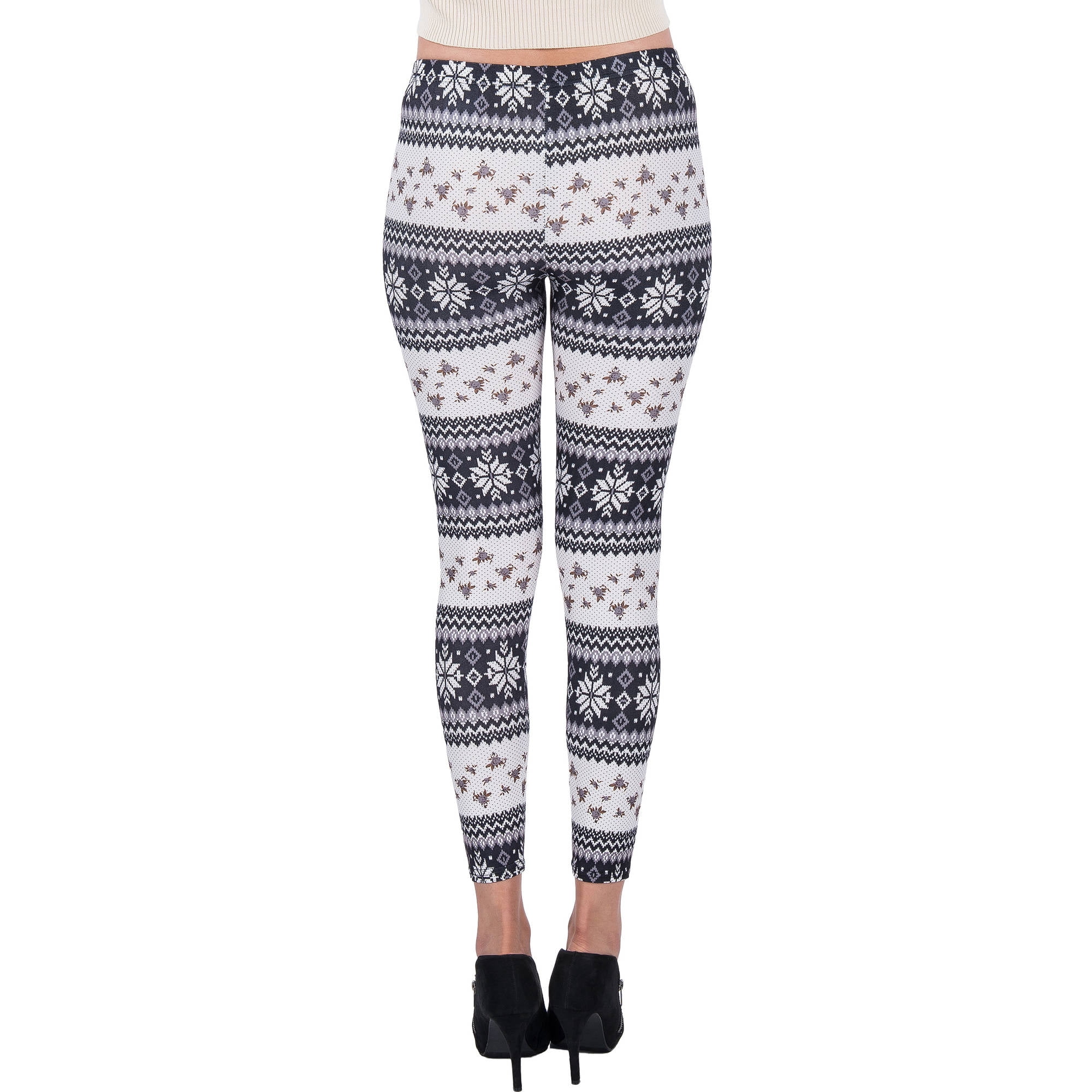 Women's Four Points Design Full Length Stretchy Leggings