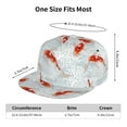 thumbnail image 6 of Fotbe Koi Fish Corals,Spring Summer Flat Bill Visor Cap Classic Snapback Hat Polyester Foam Trucker Hat Trucker Cap Adjustable Baseball Cap, 6 of 9