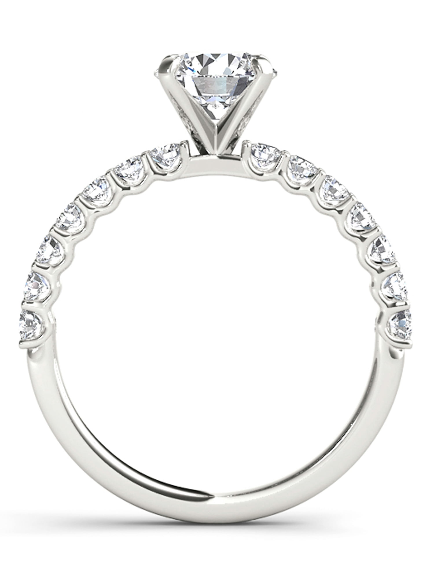 1 Carat T.W. Diamond Classic 14kt White Gold Engagement Ring