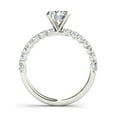 thumbnail image 4 of 1 Carat T.W. Diamond Classic 14kt White Gold Engagement Ring, 4 of 5