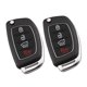 thumbnail image 1 of 2 Unids Durable Fob Caso De cubierta Cubierta Protectora Para  I30  5 Botones Negro Clave, DYNWAVEMX Cubierta de la caja de la llave del control remoto inteligente, 1 of 6