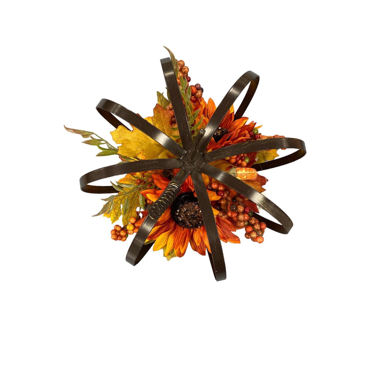 Way To Celebrate Dark Orange Metal Sunflower Frame