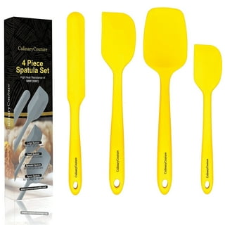 Yellow Set of 8 Silicone Kitchen Utensils Pack Baking Accessories Cream  Spatula Anti-scalding Clip Tools Cutlery Storage Tube