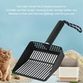 thumbnail image 3 of Pelle litière de chat standard plus nette, cuillère à litière de chat en métal en acier inoxydable avec adhérence confortable et support pratique lavable pour un nettoyage, 3 of 7