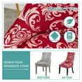 thumbnail image 6 of Stretch wingback Side Chair slipcover Printed, armless wingback Chair Cover with Elastic Bottom Sloping Armchair Covers Removable Washable Armchair Covers-AH-1 Pcs, 6 of 8