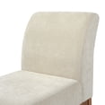 thumbnail image 5 of Christopher Knight Home Modern Mid-Century Fabric Upholstered Accent Slipper Chair, Beige+Walnut, 5 of 10