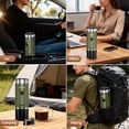thumbnail image 6 of Portable Espresso Machine for Travel, Pod coffee maker, 2-in-1 Capsule & Ground Coffee, 20-Bar Pressure, 9600mAh, Wireless Heating, Mini Espresso Maker for Camping/Travel, Green, PO-100, 6 of 15
