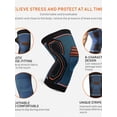 thumbnail image 4 of Ame Professional Knee Support Knee Brace Compression Strap Knee Pad Support For Sports, Knitted High Elasticity Pain Relief Protection Against Reinjury Sportswear, 4 of 8