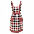 thumbnail image 3 of EUDIDV Aprons for Women With Pockets Women Lady Restaurant Home Kitchen For Pocket Cooking Cotton Apron Bib plus Size Pinafore Apron Pinafore Aprons for Women, 3 of 3