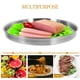 thumbnail image 2 of Plato redondo de acero inoxidable, plato de cena de Metal, plato de Camping, plato de carne, 2 of 6
