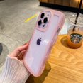 thumbnail image 4 of Fashion Shockproof Clear Phone Case For iPhone 11 12 13 14 Pro XS Max XR Transparent Curly Wave For iPhone 7 8Plus SE Back Cover, 4 of 7