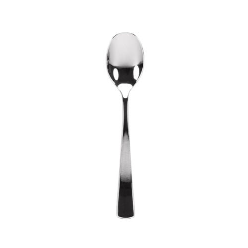 125 Solid Durable Heavy Duty Cutlery Looks Like Silver Plastic Silverware Disposable Silver Elegant Petite Mini Tasting Appetizer Spoons Dessert Spoon