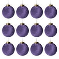 thumbnail image 5 of 12 Pcs Velvet Christmas Balls – 3.15 Inch Flocked Christmas Tree Ornaments with Hanging Ropes, Brown Shatterproof Plastic Baubles for Elegant Holiday Decor, 5 of 5