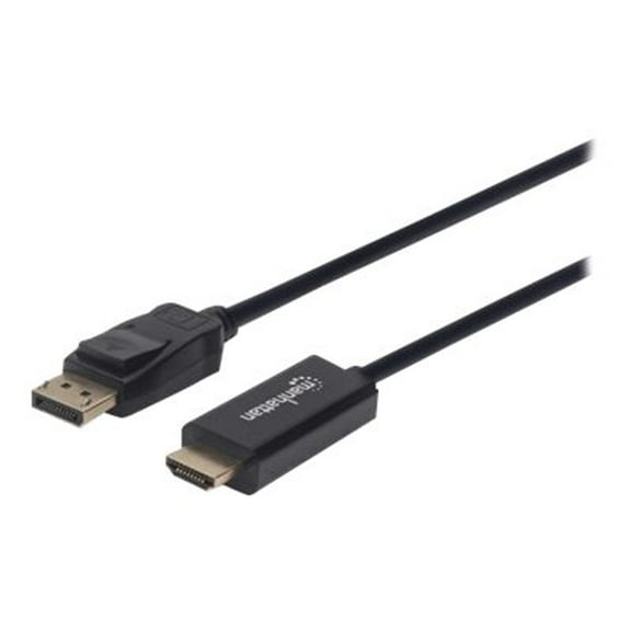 Manhattan 1m DisplayPort 1.2 to HDMI Cable 153195