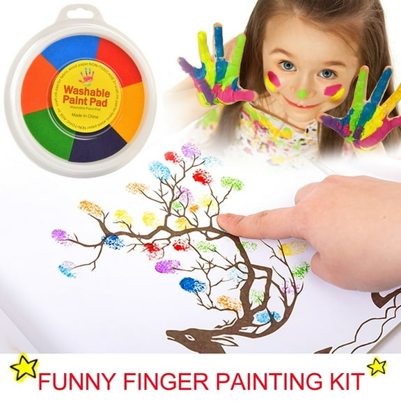 XOAIHY Creative Finger Painting Kit For Kids: 20 Non-Toxic Finger Paints For Educational Play, Promoting Artistic Exploration And Fine Motor Skills.