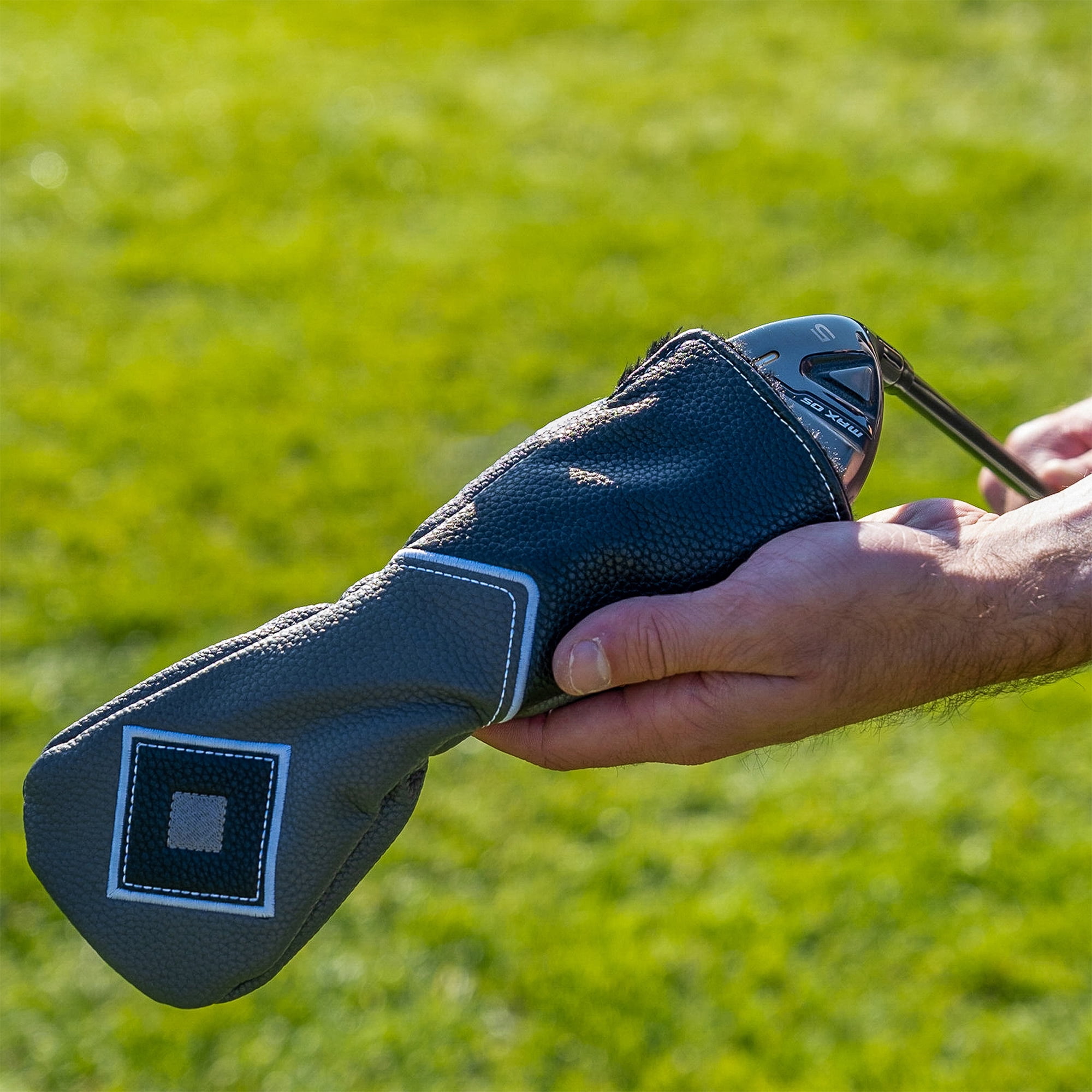 Athletic Works Club Headcover Set, Gray/Black, 3 Pack